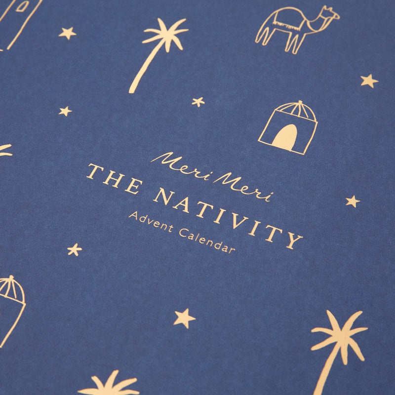 media image for nativity paper craft advent calendar by meri meri mm 208702 4 225