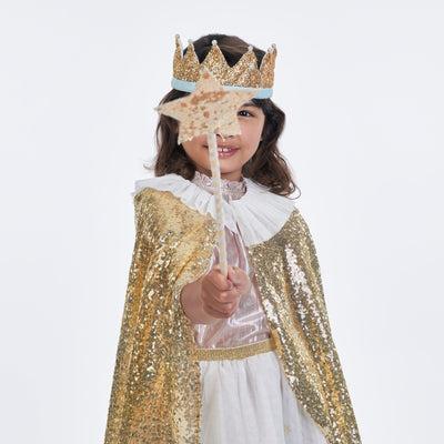 product image for gold sparkle cape costume by meri meri mm 209008 5 62