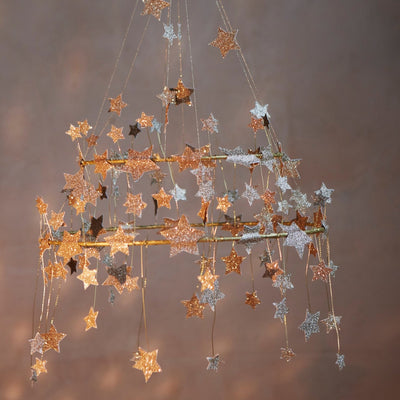 product image for gold sparkle star chandelier by meri meri mm 210367 5 89