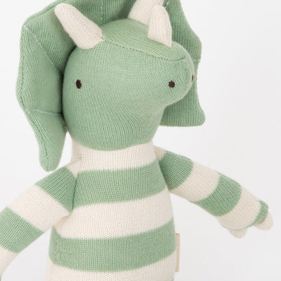 product image for small triceratops knitted toy by meri meri mm 211213 4 38