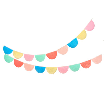 product image for rainbow tissue paper scallop garlands by meri meri mm 211366 4 93
