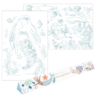product image for mermaid coloring pages by meri meri mm 215425 1 0