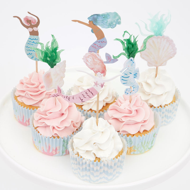 media image for mermaid partyware by meri meri mm 215488 12 255