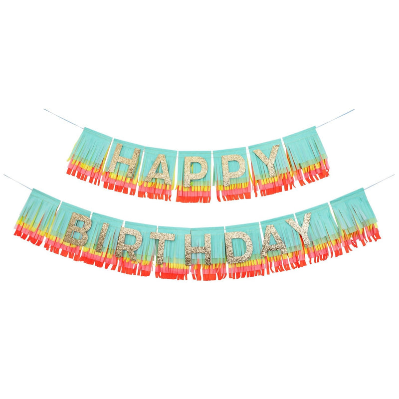 media image for rainbow happy birthday fringe garland by meri meri mm 215893 5 237