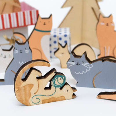 product image for cat advent calendar suitcase by meri meri mm 217009 2 66