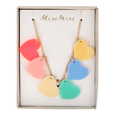 product image for rainbow hearts necklace by meri meri mm 218404 2 25