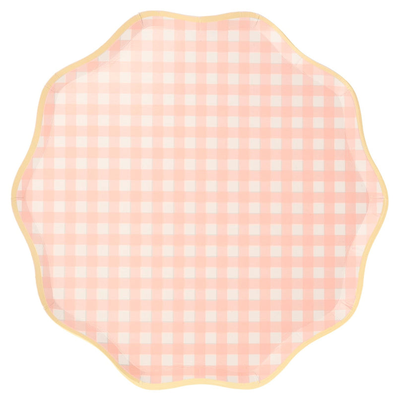 media image for pastel gingham partyware by meri meri mm 218593 12 283