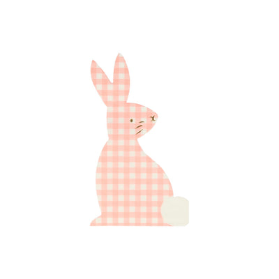 product image for gingham bunny napkins by meri meri mm 218584 4 44