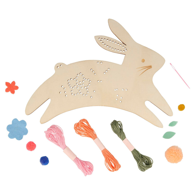 media image for bunny embroidery kit by meri meri mm 221670 6 218