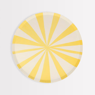 product image for yellow stripe partyware by meri meri mm 224505 2 32