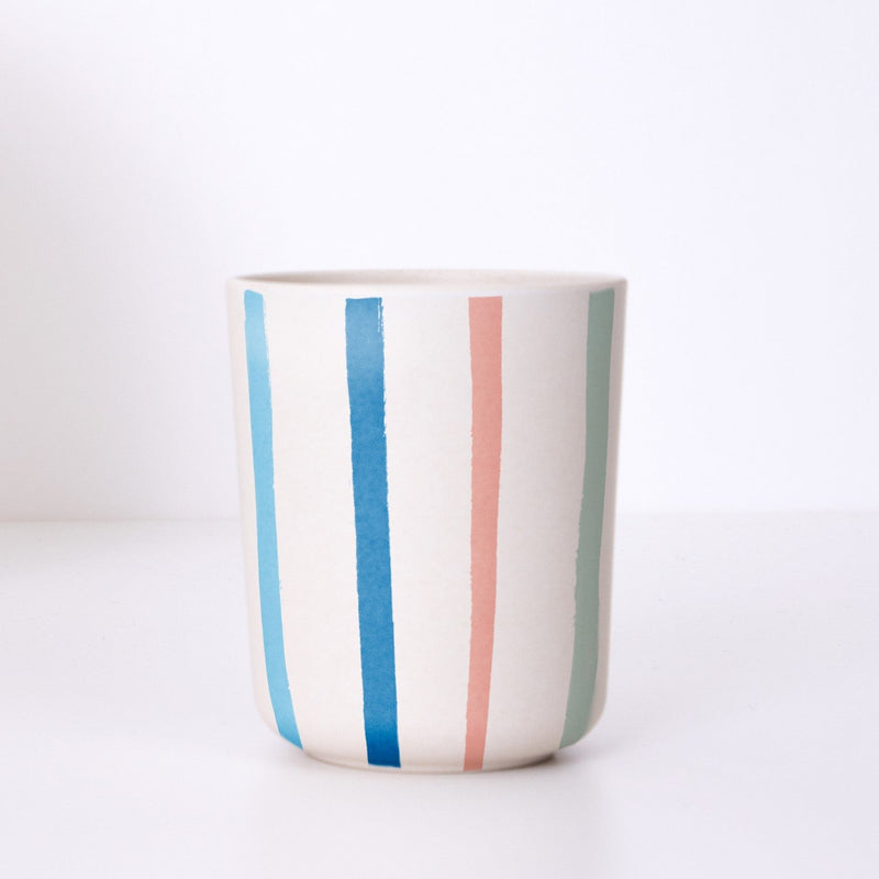 media image for bright stripe reusable bamboo cups by meri meri mm 222543 1 294