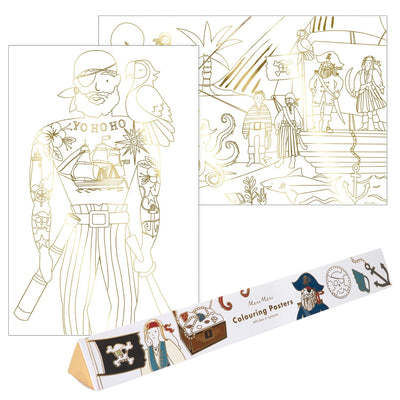 product image for pirate coloring posters by meri meri mm 223137 1 54