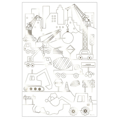 product image for construction coloring posters by meri meri mm 223155 3 8