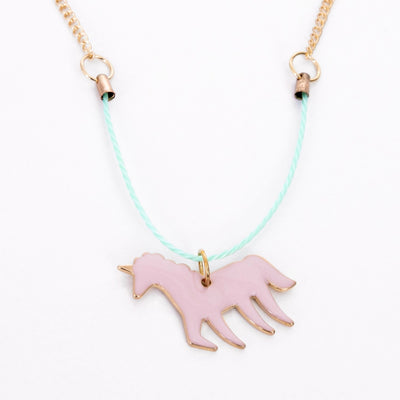 product image for enamel unicorn necklace by meri meri mm 223227 1 26