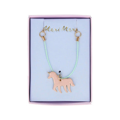 product image for enamel unicorn necklace by meri meri mm 223227 2 55