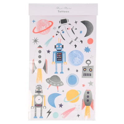 product image of space tattoo sheets by meri meri mm 223812 1 596
