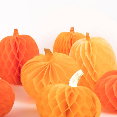 product image for honeycomb pumpkins by meri meri mm 223929 2 7