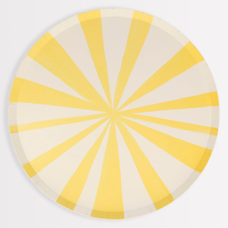 media image for yellow stripe partyware by meri meri mm 224505 1 211