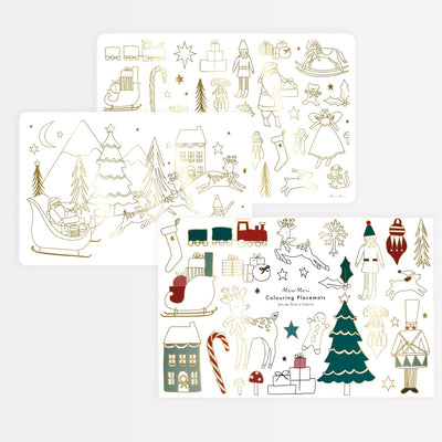 product image for christmas coloring placemats by meri meri mm 225612 1 64