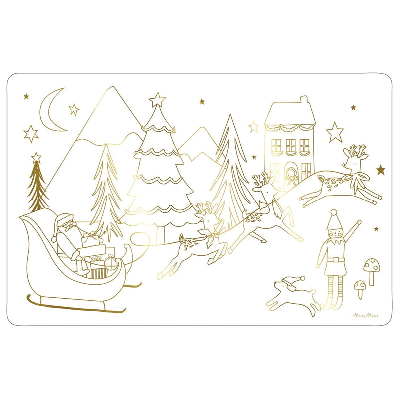 media image for christmas coloring placemats by meri meri mm 225612 2 272