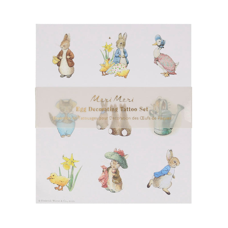 media image for peter rabbit in the garden egg decorating tattoos by meri meri mm 267223 1 261