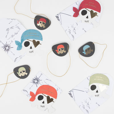 product image for pirate valentine cards set by meri meri mm 267655 2 70