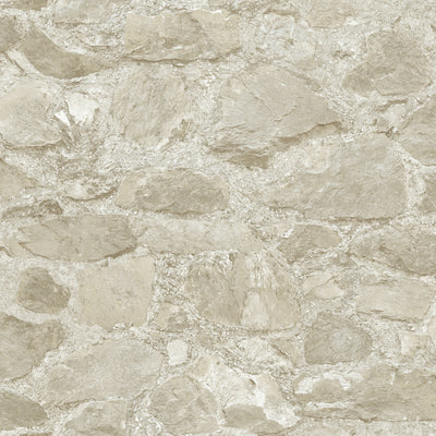 product image of Field Stone Wallpaper in Beige from the Mediterranean Collection by York Wallcoverings 563