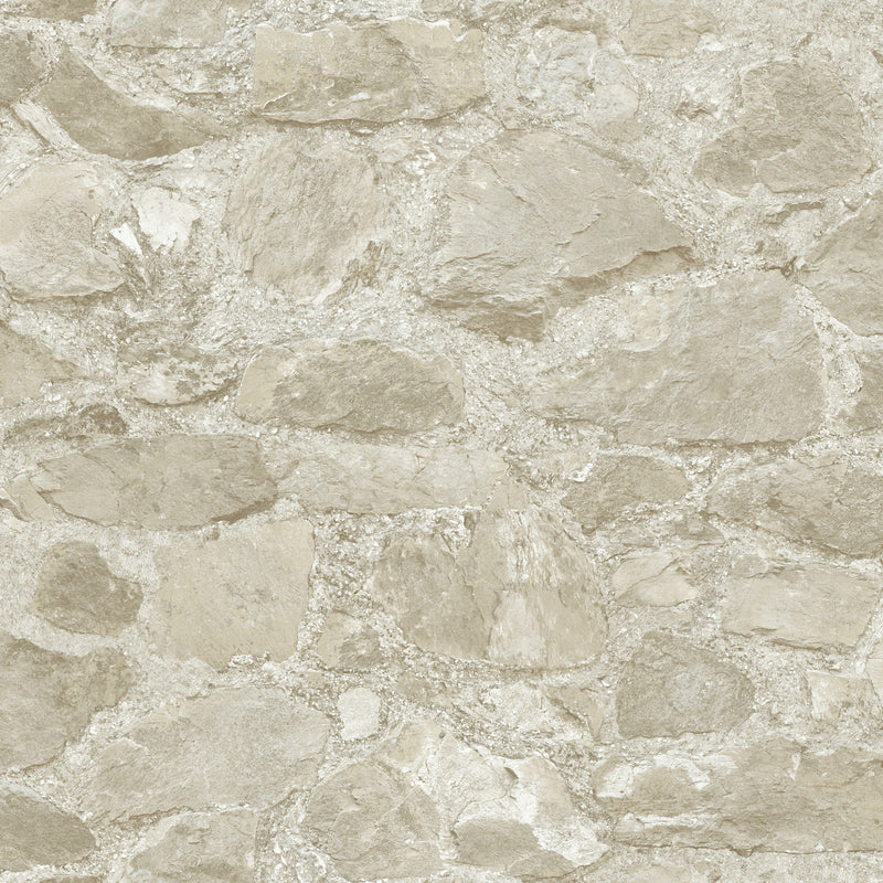 media image for Field Stone Wallpaper in Beige from the Mediterranean Collection by York Wallcoverings 299