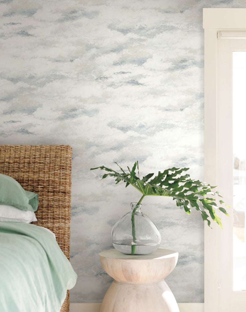 media image for Plein Air Wallpaper in Beige/Gray from the Mediterranean Collection by York Wallcoverings 272