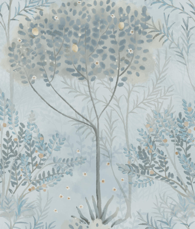 media image for Orchard Wallpaper in Blue/Gray from the Mediterranean Collection by York Wallcoverings 276
