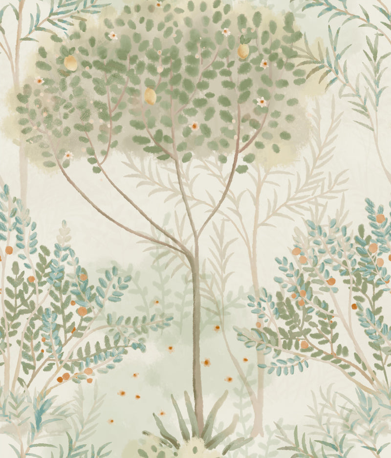 media image for Orchard Wallpaper in Beige from the Mediterranean Collection by York Wallcoverings 291