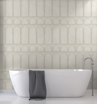 product image for Arches Wallpaper in Beige/Pearl from the Mediterranean Collection by York Wallcoverings 54
