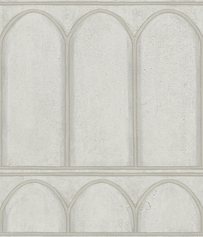 media image for sample arches wallpaper in gray pearl from the mediterranean collection by york wallcoverings 1 234