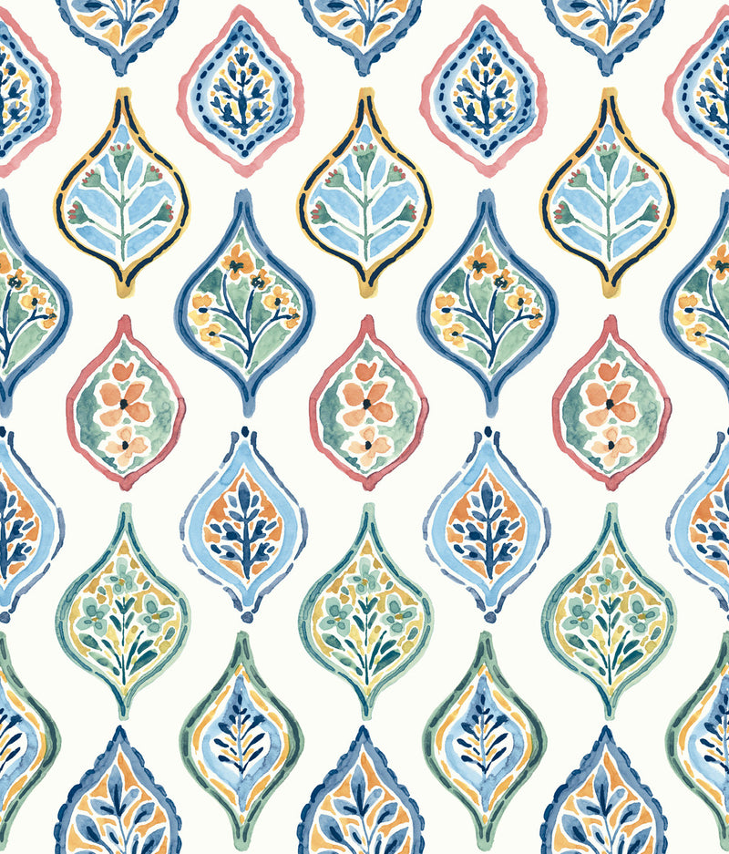 media image for sample marketplace motif wallpaper in white multi from the mediterranean collection by york wallcoverings 1 275