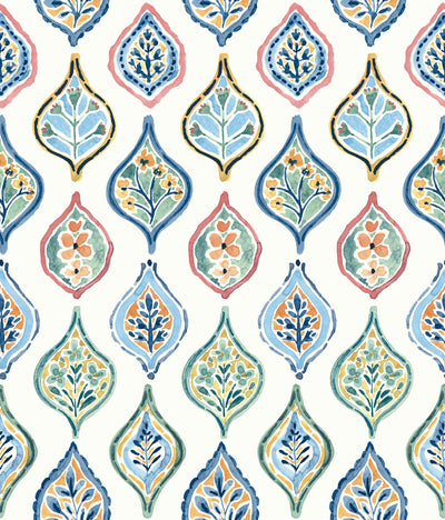 product image for Marketplace Motif Wallpaper in White/Multi from the Mediterranean Collection by York Wallcoverings 41