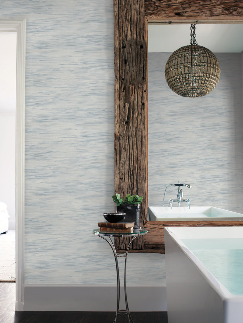 media image for Ripples Wallpaper in Gray from the Mediterranean Collection by York Wallcoverings 282