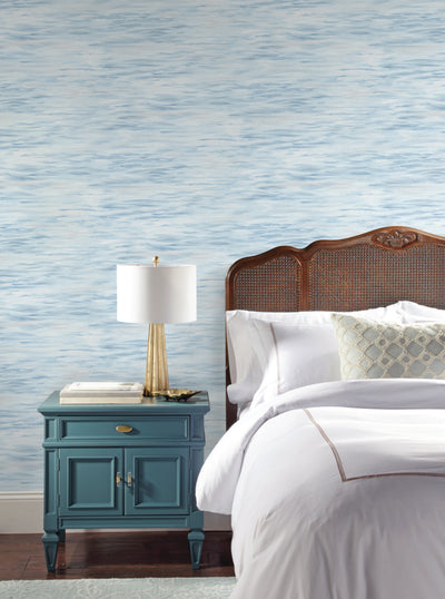 product image for Ripples Wallpaper in Blue from the Mediterranean Collection by York Wallcoverings 63