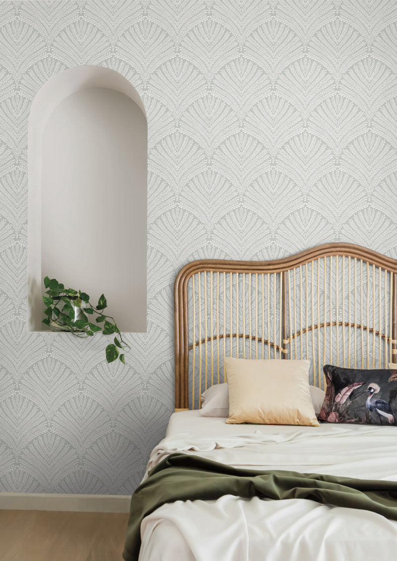media image for Beachcomber Wallpaper in Green/White from the Mediterranean Collection by York Wallcoverings 285