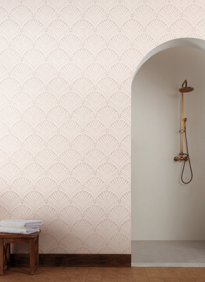 product image for Beachcomber Wallpaper in Light Pink/Cream from the Mediterranean Collection by York Wallcoverings 18
