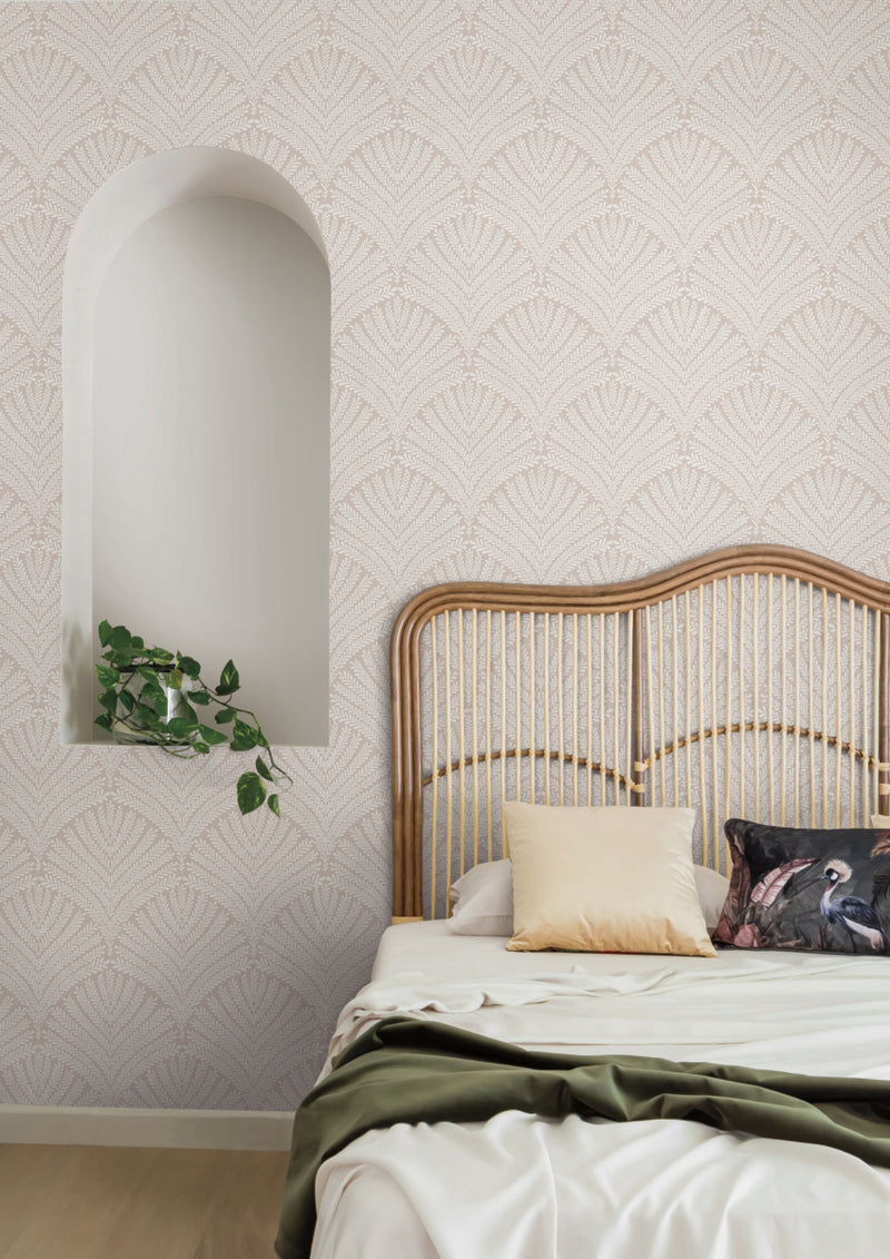 media image for Beachcomber Wallpaper in Light Pink/Cream from the Mediterranean Collection by York Wallcoverings 228