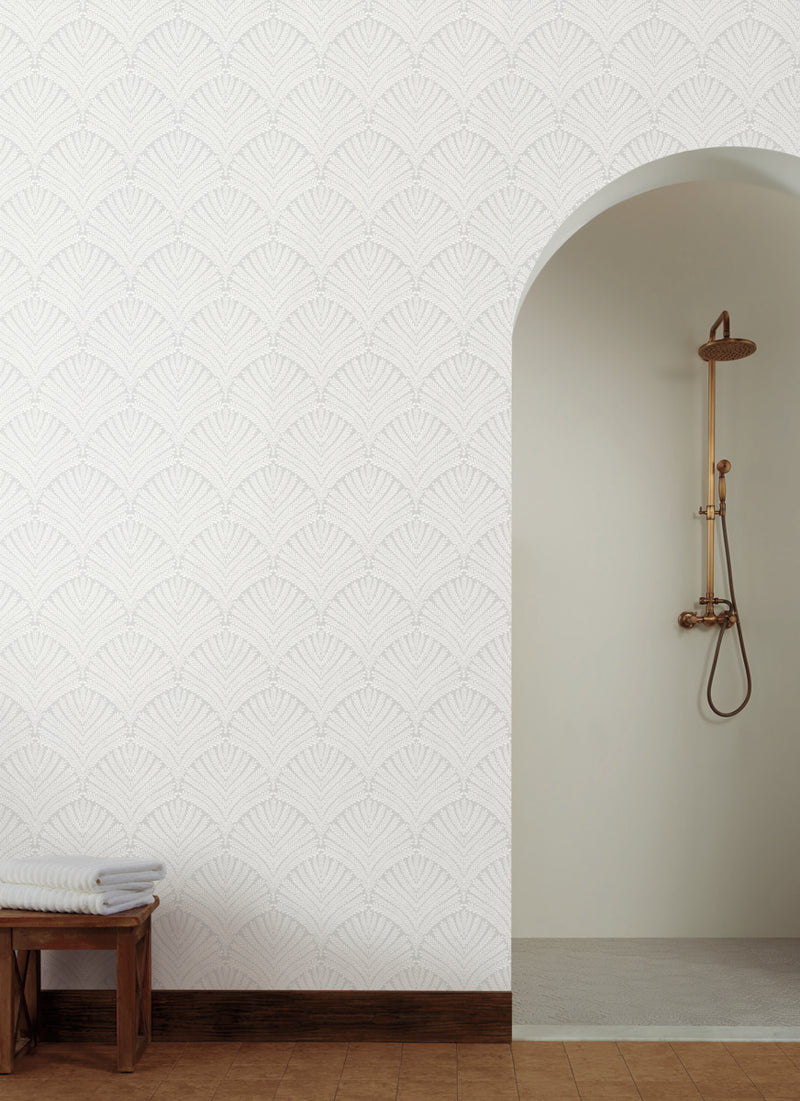 media image for Beachcomber Wallpaper in Light Gray/White from the Mediterranean Collection by York Wallcoverings 278