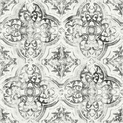 product image for Quartet Wallpaper in White/Black from the Mediterranean Collection by York Wallcoverings 68