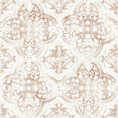 product image of Quartet Wallpaper in Off White/Tan from the Mediterranean Collection by York Wallcoverings 583