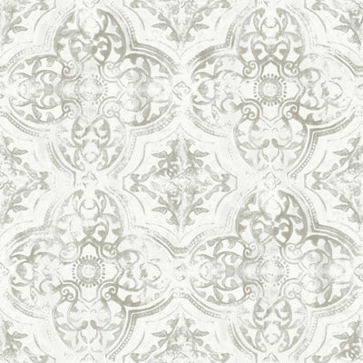 product image of Quartet Wallpaper in White/Neutral from the Mediterranean Collection by York Wallcoverings 544
