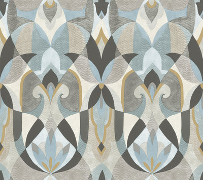 product image for Malta Wallpaper in Neutal/Blue/Gold from the Mediterranean Collection by York Wallcoverings 23