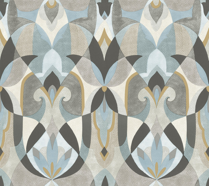 media image for Malta Wallpaper in Neutal/Blue/Gold from the Mediterranean Collection by York Wallcoverings 29