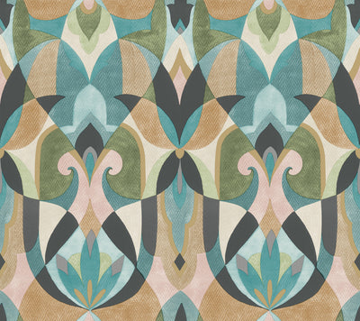 product image for Malta Wallpaper in Green/Teal/Gold from the Mediterranean Collection by York Wallcoverings 89