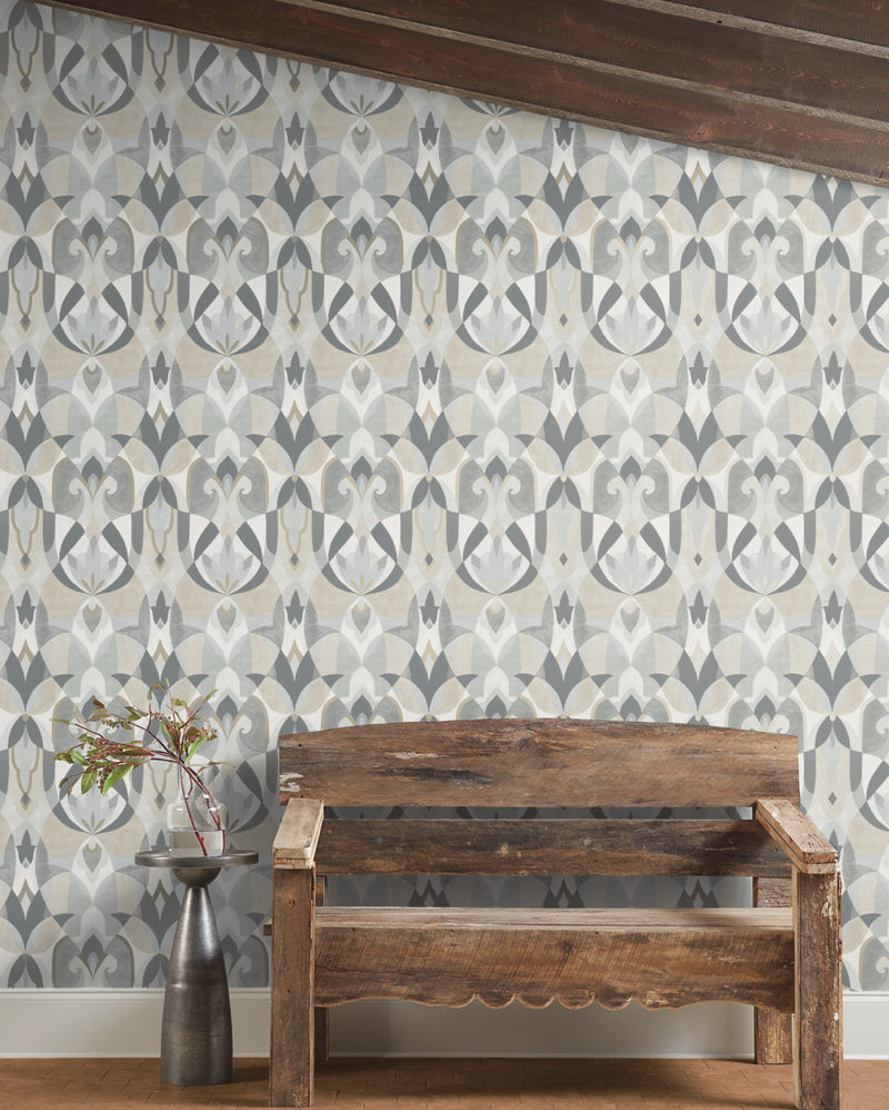 media image for Malta Wallpaper in Neutral/Glint from the Mediterranean Collection by York Wallcoverings 299