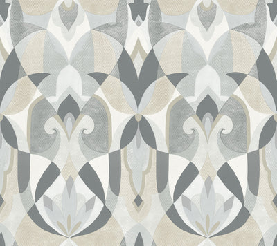 product image of sample malta wallpaper in neutral glint from the mediterranean collection by york wallcoverings 1 597