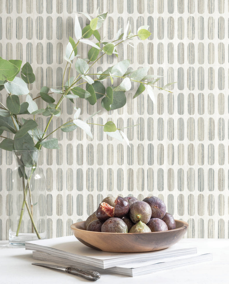 media image for Petite Pergola Wallpaper in Neutral from the Mediterranean Collection by York Wallcoverings 268